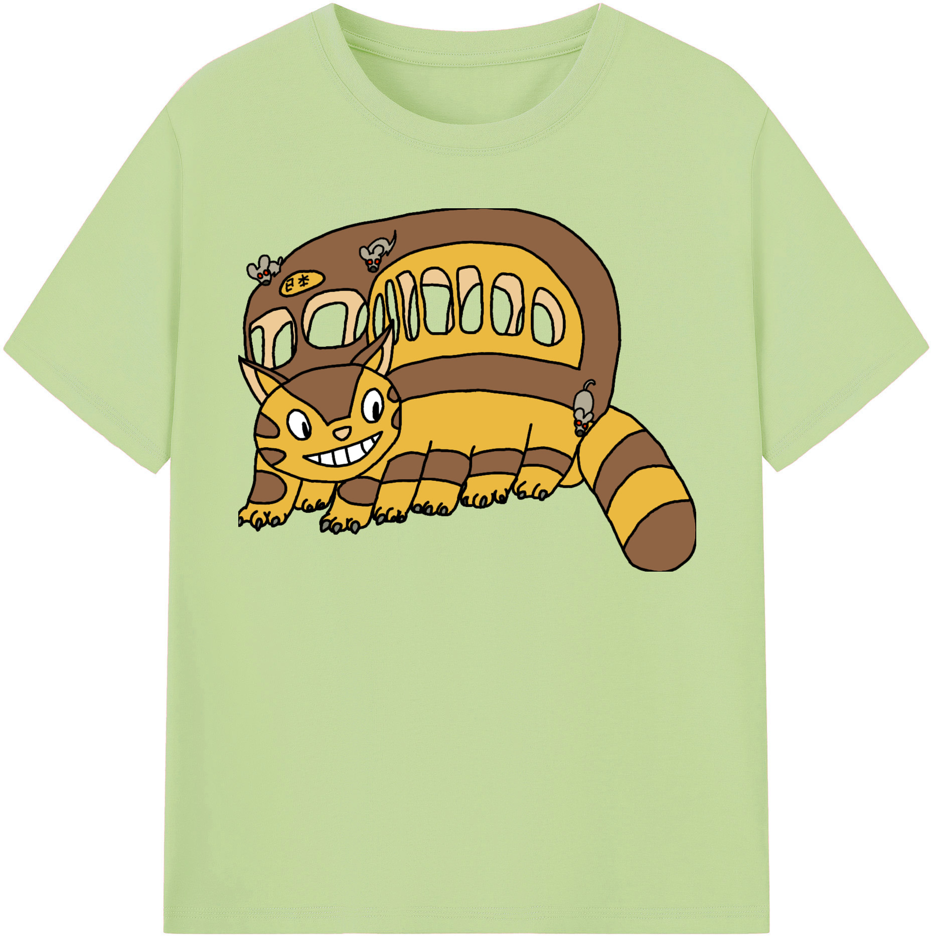 （画像用） となりのトトロ 草壁メイ 草壁サツキ My Neighbor Totoro Satsuki Kusakabe Mei Kusakabe 綿100％半袖Tシャツ（フロントプリント）